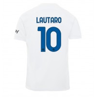 Inter Milan Lautaro Martinez #10 Fußballbekleidung Auswärtstrikot 2023-24 Kurzarm